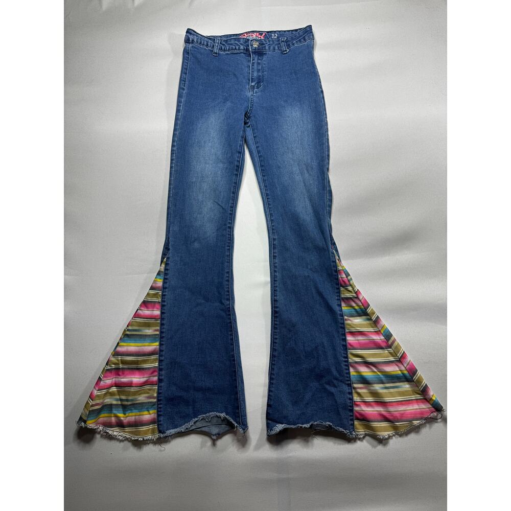 Cowgirl Hardware Youth Girls Super Flare Blue  Jeans - Size 12 (27x30)*